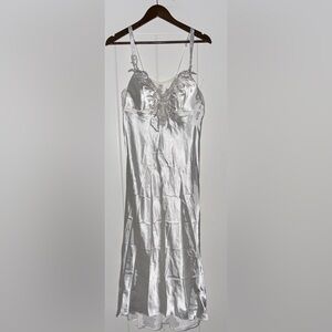 Flora Nikrooz‎ Stella Satin Lace Venise Trim Lingerie Women L NEW Luxe Romance